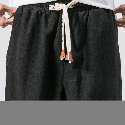 Mens Hip Hop Streetwear Gym Joggers Pants Drawstring Elastic Pockets Tapered Sweatpants - Mubimart