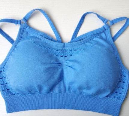 Elastic seamless sports bra - Mubimart