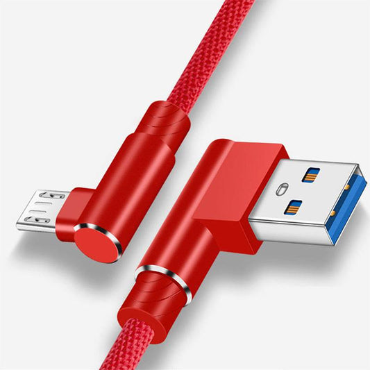 Double Elbow Fast Charging Mobile Phone Data Cable Mobile Game Charging Cable - Mubimart
