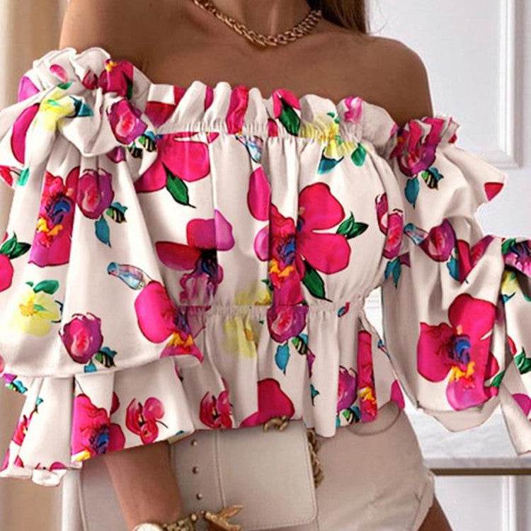 Shirts Women Long Sleeve Blouse Sexy - Mubimart