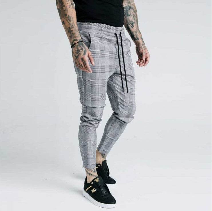 Loose leg stretch sweatpants - Mubimart