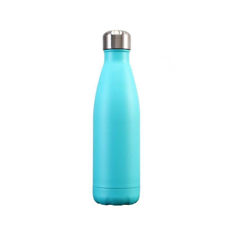 Coke Bottle Stainless Steel Vacuum Flask Bowling Cup Sports Bottle - Mubimart