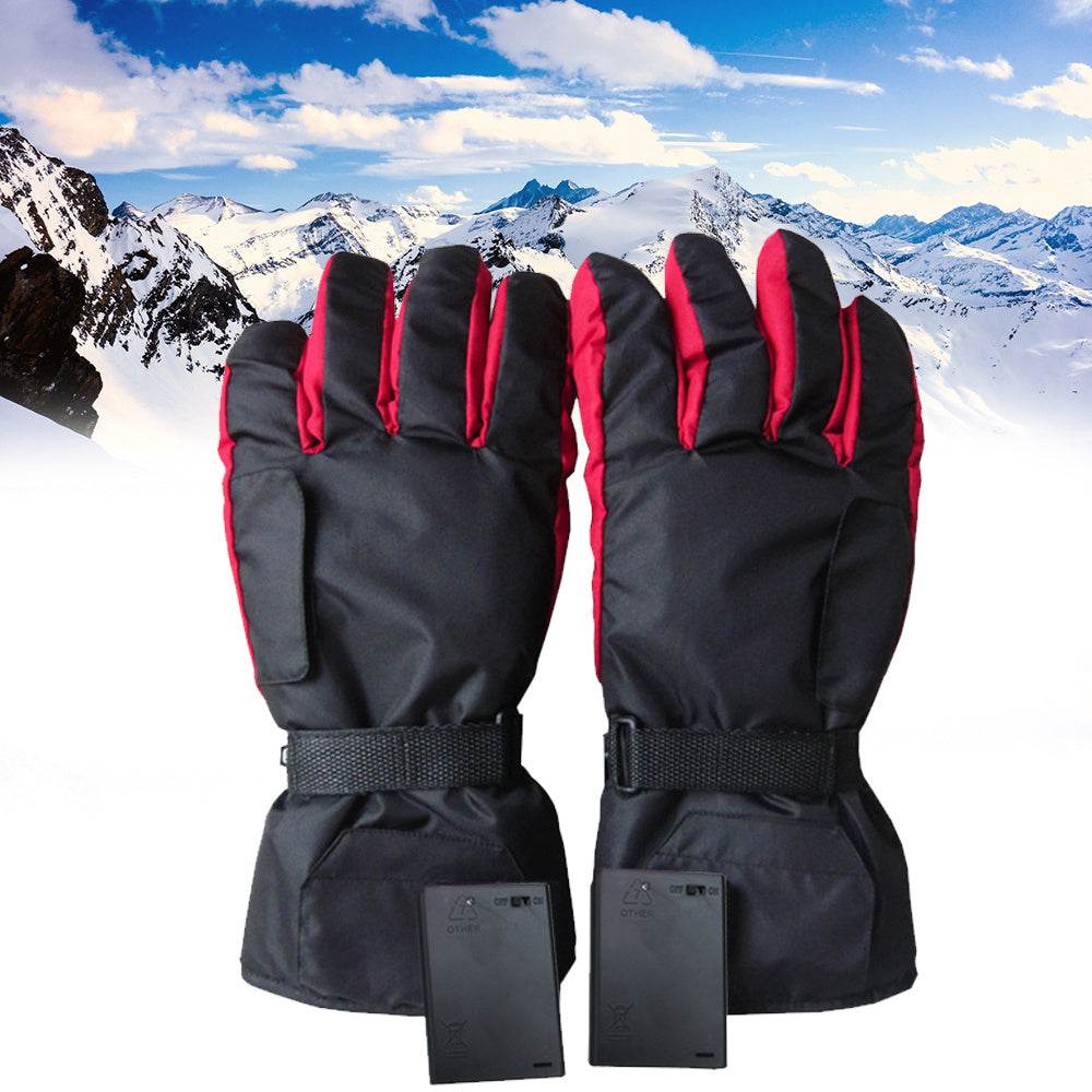 Cycling Gloves Five-finger Back Thermoelectric Gloves - Mubimart