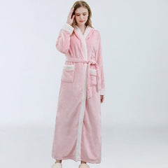 Autumn And Winter Coral Fleece Nightgown Thickened Plus Size - Mubimart -  