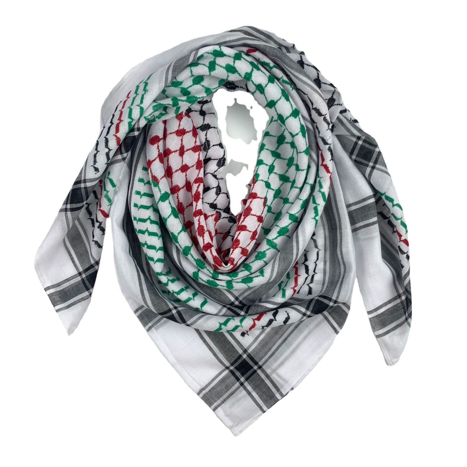 Keffiyeh Jacquard Quadratischer Schal Männer Dubai Naher Osten Muslim Saudi-Arabien