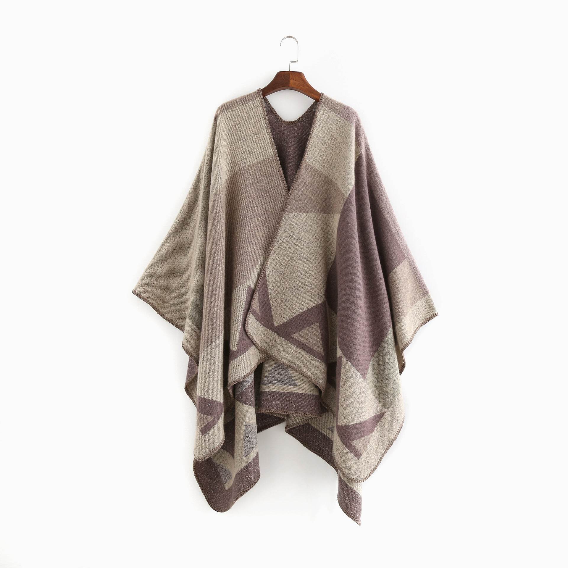 Geometric print shawl - Mubimart