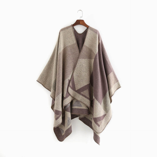 Geometric print shawl - Mubimart