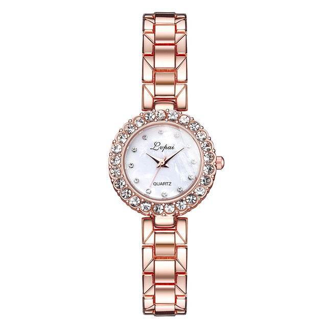 Watches-Set Bangle Clock Bracelet Wrist-Watch Quartz Women Fashion Ladies Brand Luxury - Mubimart