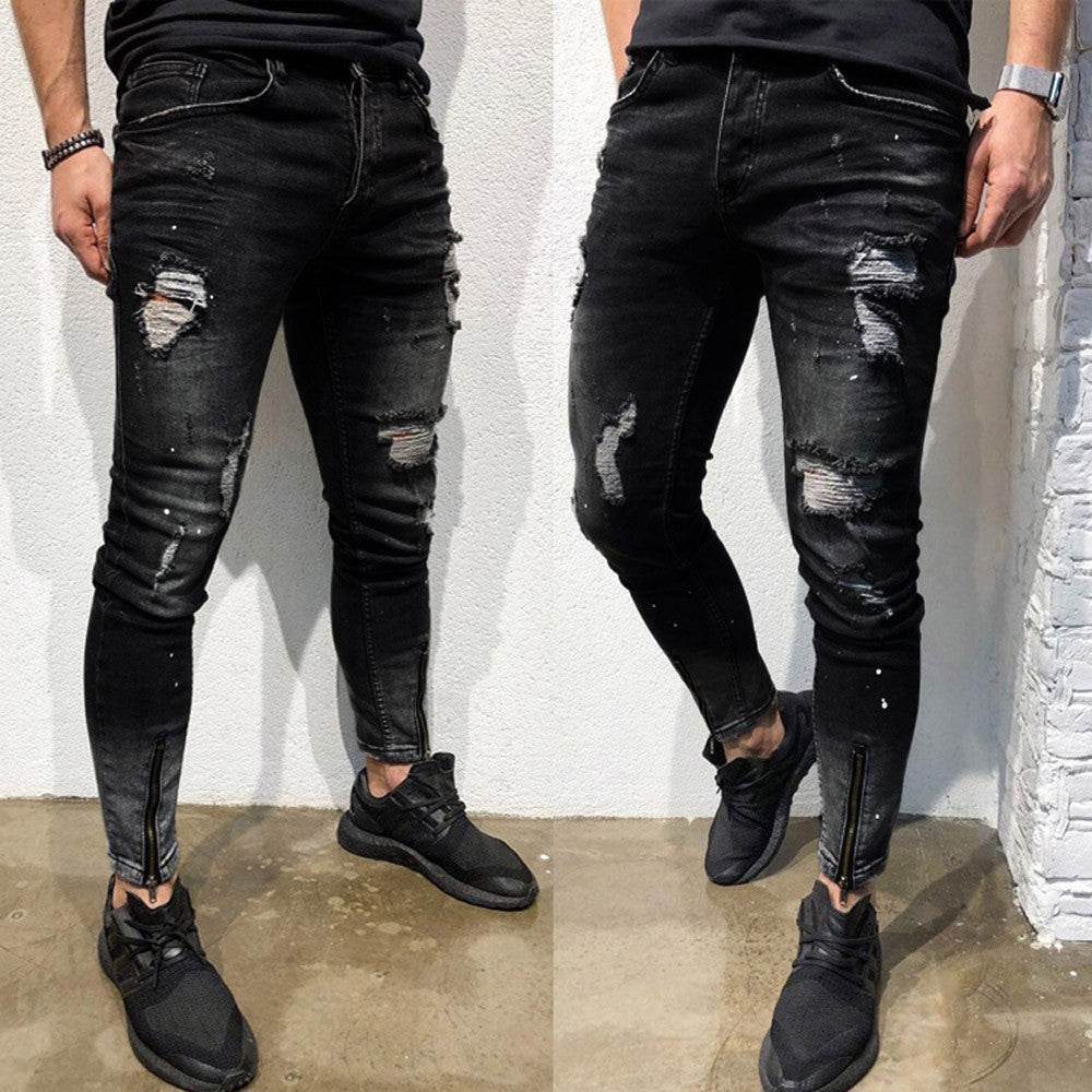 Men's ripped jeans - Mubimart