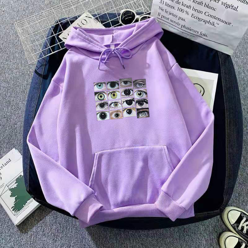 European And American Loose Long Sleeve Hoodie Plus Size Solid Color Sweatshirt - Mubimart - Sweatshirt 