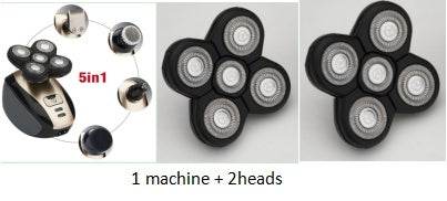 5 In 1 Multifunctional Electric Shaver 5 Blade Razor For Men Shaved Head Rechargeable Shaving Machine Beard Nose Hair Trimmer - Mubimart