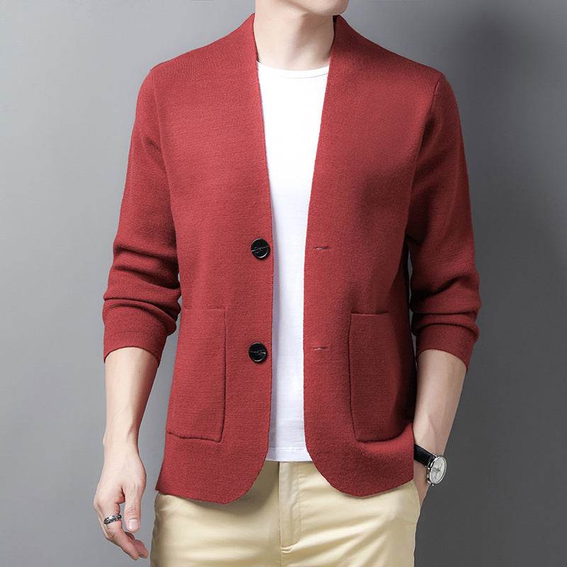 Men's knitted cardigan - Mubimart