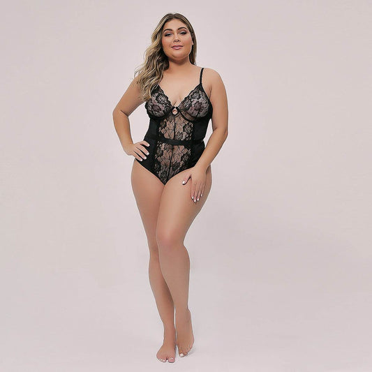 Crossover strap bodysuit - Mubimart