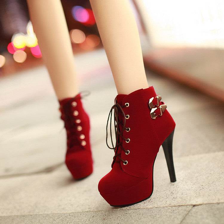 High heel booties - Mubimart