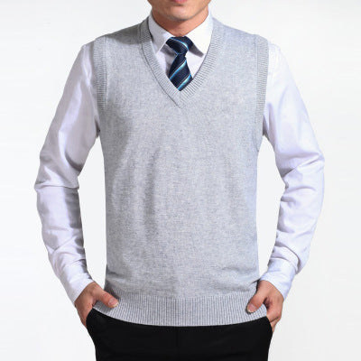 Men's cashmere vest sweater waistcoat