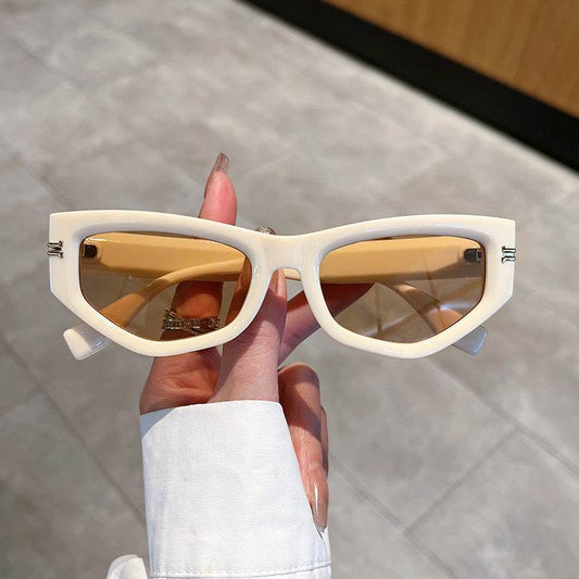 Cat Eye Sunglasses Women's Fashion Street Shooting UV Protection - Mubimart