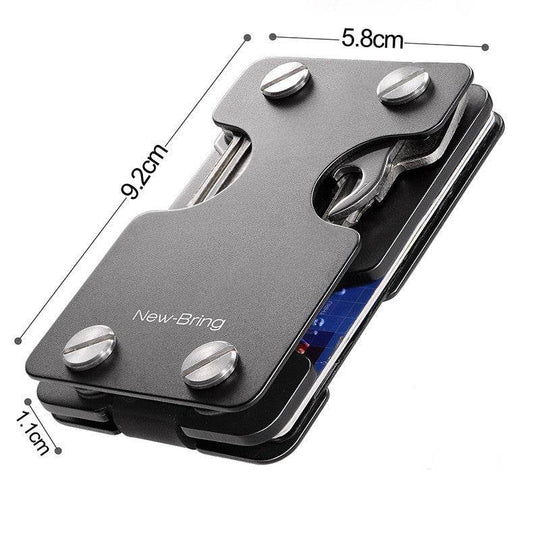 Mens Multifunctional Keychain Pendant Card Case - Mubimart