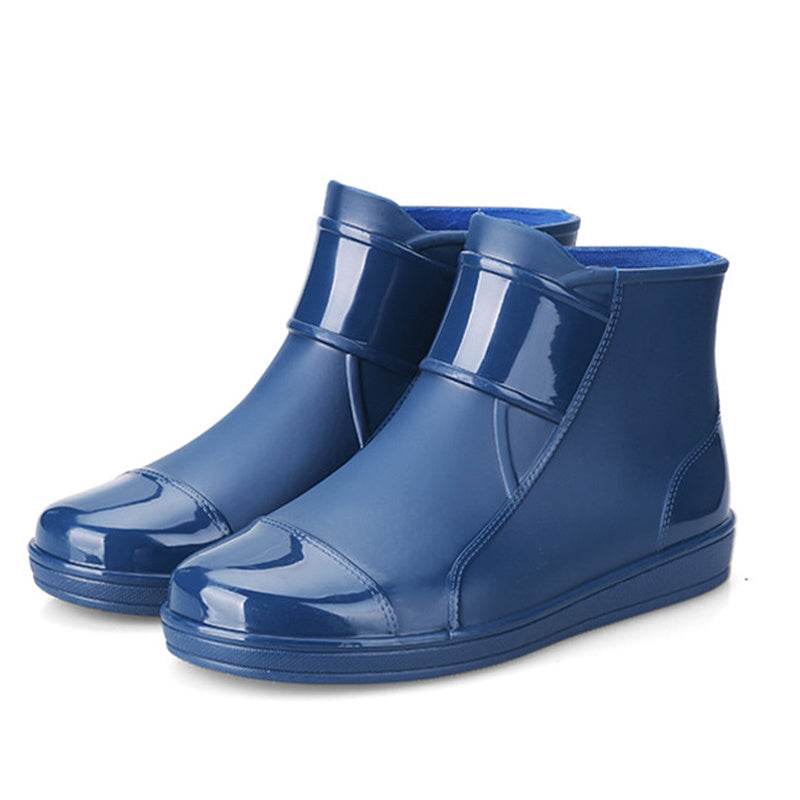 Men Short Tube Labor Protection Rain Boots - Mubimart