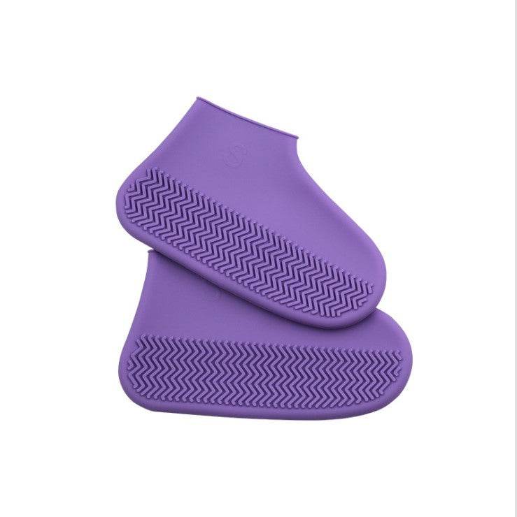 Men and women hiking slip wearable easy to carry silicone rain boots - Mubimart