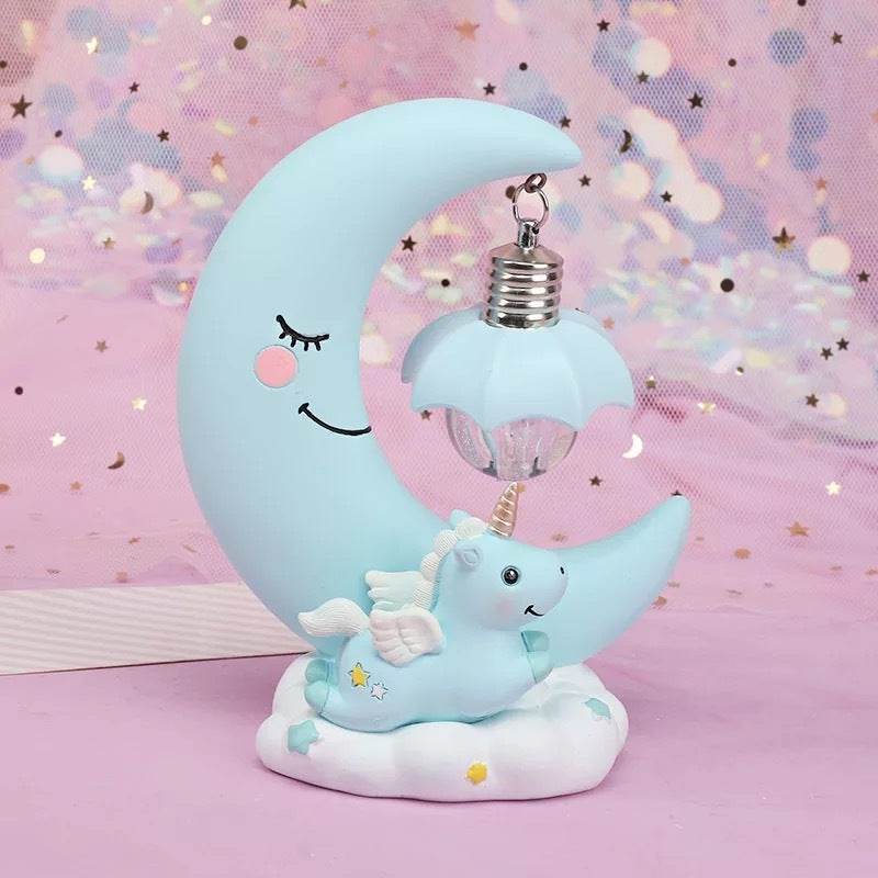 Moon Night Lamp Resin Crafts - Mubimart