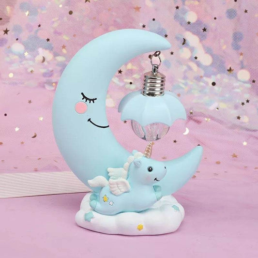 Moon Night Lamp Resin Crafts - Mubimart