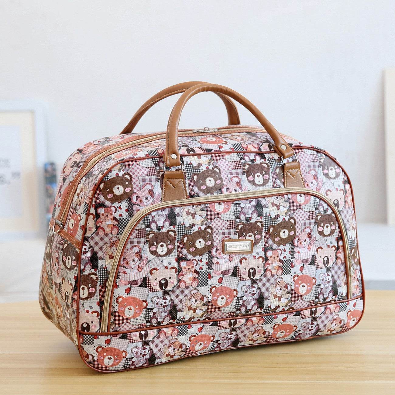 Hand travel bag duffel bag PU gift bag - Mubimart
