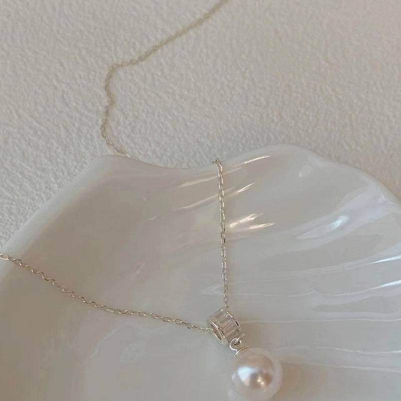 Love Pearl Clavicle Chain Necklace For Women - Mubimart