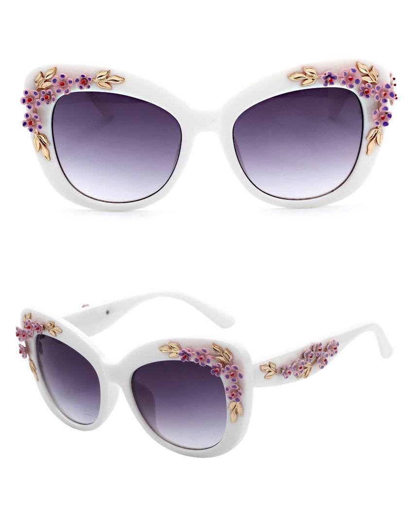 Women Sunglasses Flower - Mubimart