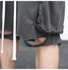 Distressed Cargo Shorts