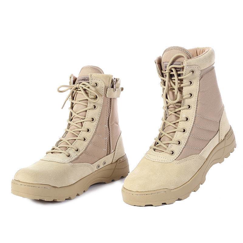 Men's Outdoor High-top Breathable Hiking Boots - Mubimart