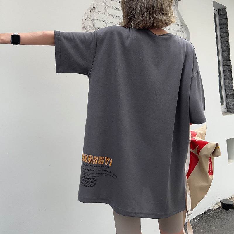 Personalized Fake Satchel Pattern Pocket Short Sleeve - Mubimart