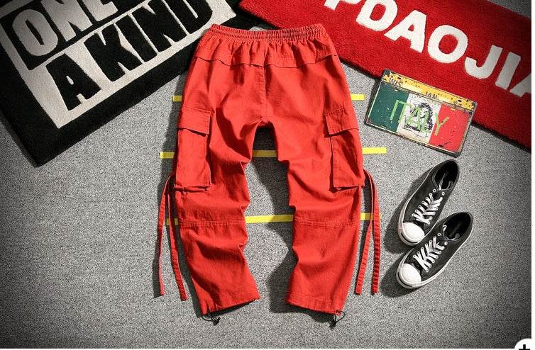 RIBBON Cargo Pants - Mubimart