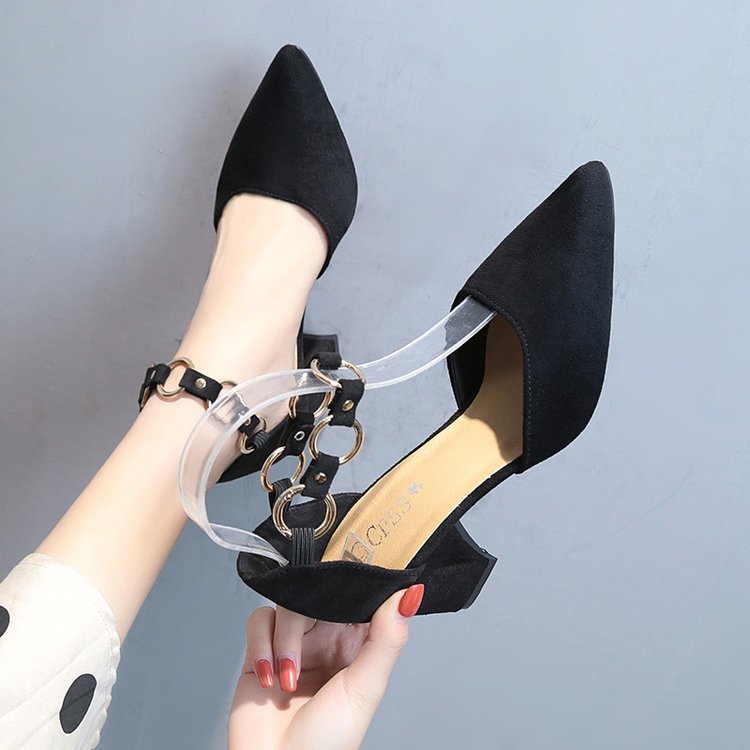 Pointed stiletto high heels