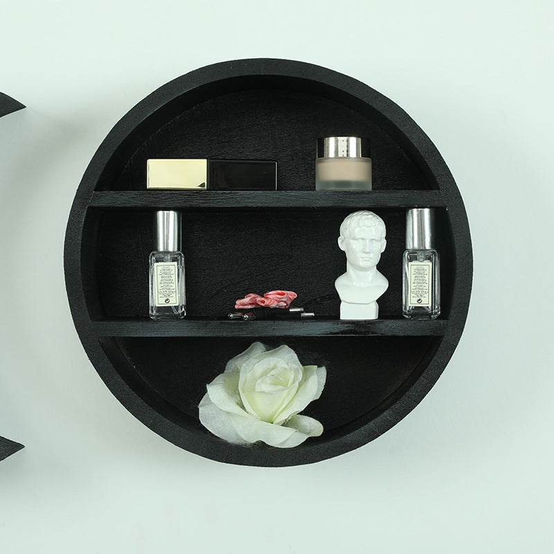 Crystal Shelf Wooden Moon Decoration Shelf - Mubimart