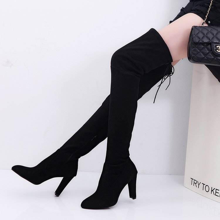 Over the knee boots high heel women's boots - Mubimart