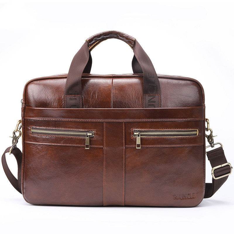 New leather men's briefcase - Mubimart