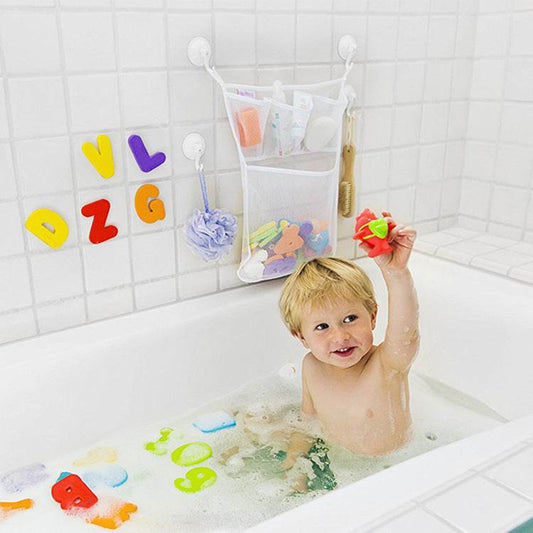 Bathroom Mesh Net Storage Bag Baby Bath Bathtub Toy Mesh Net Storage Bag Organizer Holder For Home - Mubimart