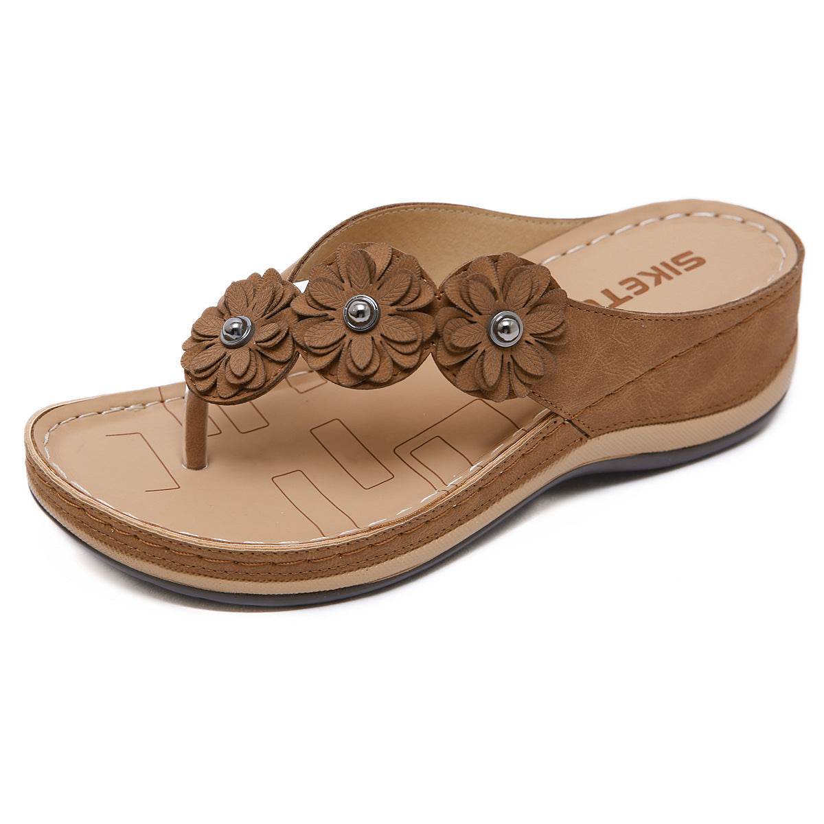 Ladies wedge sandals - Mubimart