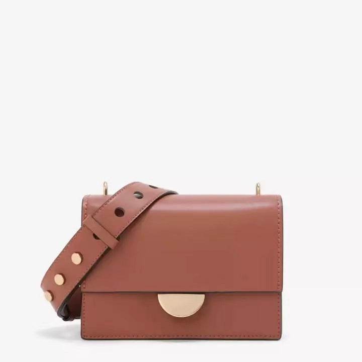 Shoulder strap women bag small square bag small semicircle - Mubimart