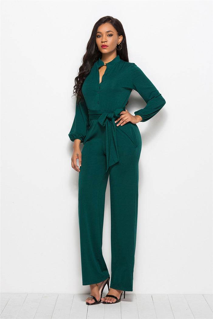 Fat woman plus large size jumpsuit - Mubimart