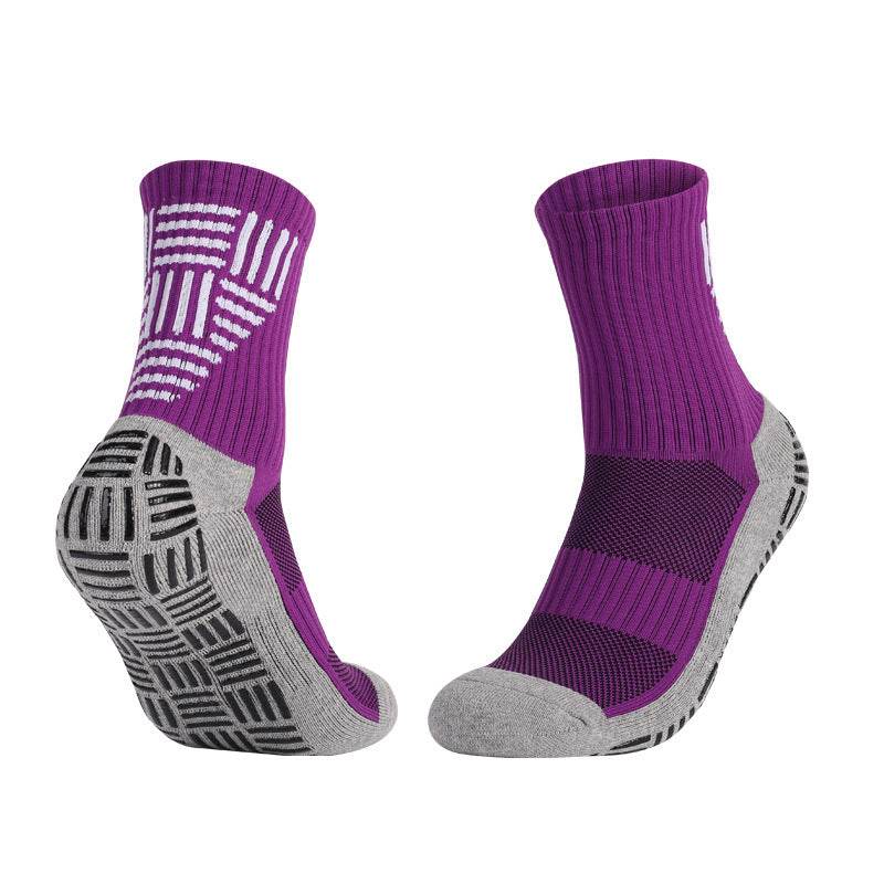 Thick Towel Bottom Mid-calf Soccer Socks Non-slip Sweat-proof Athletic Socks - Mubimart