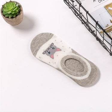 Summer CAT Warm Comfortable Cotton Girl Women's Socks Ankle Low Female - Mubimart