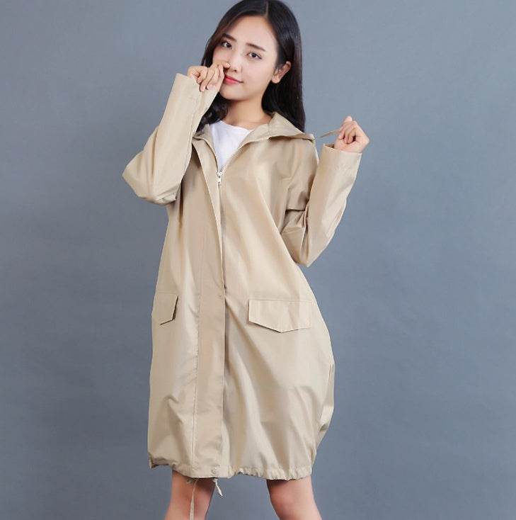 Fashion windbreaker raincoat - Mubimart