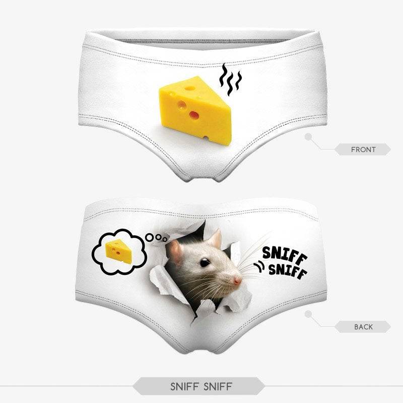Sexy Panties Wholesale 3d Print Cat Cotton Underwear Women panties Seamless Briefs ropa interior mujer lingerie - Mubimart
