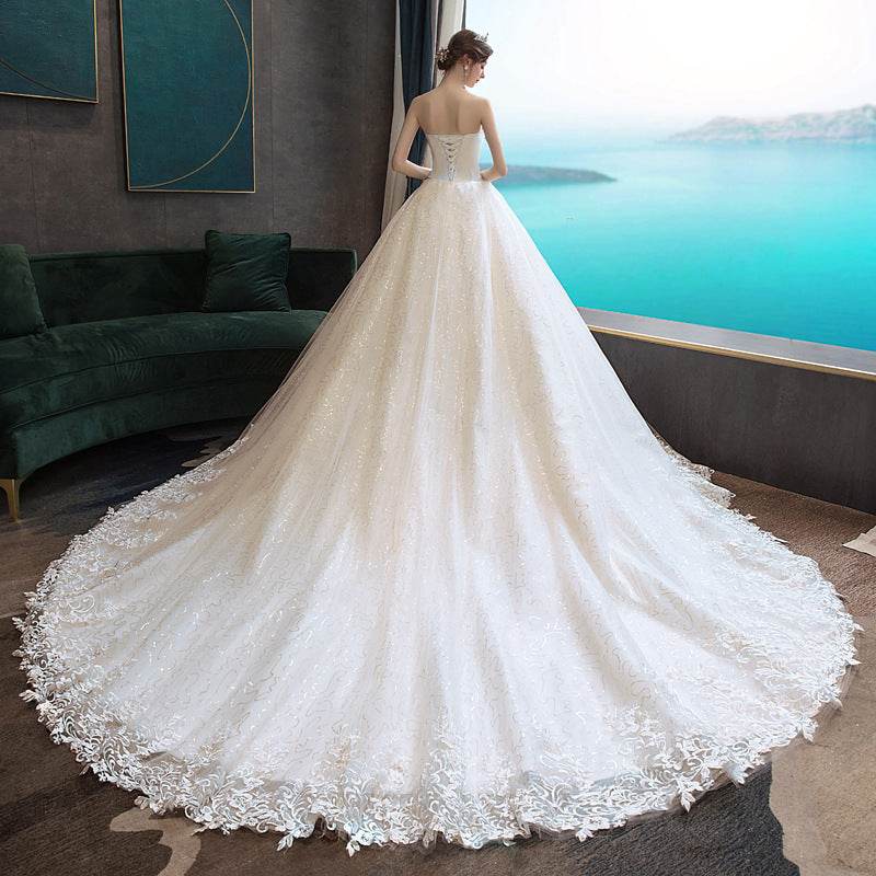 Going out Sasen light wedding dress - Mubimart