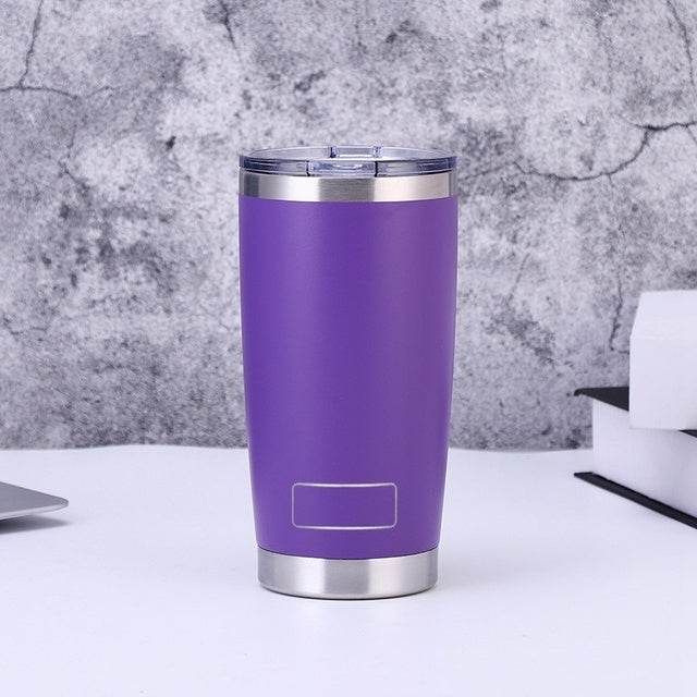 20oz Travel Mug Yetys Ice Cup Tumbler 304 Stainless Steel Do - Mubimart