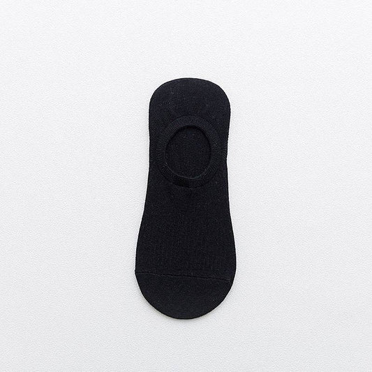 Cotton Spring And Summer Invisible Socks Low Cut Silicone Non-slip - Mubimart