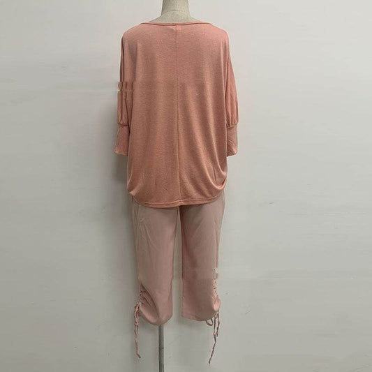 Top Capris Casual Suit For Women - Mubimart