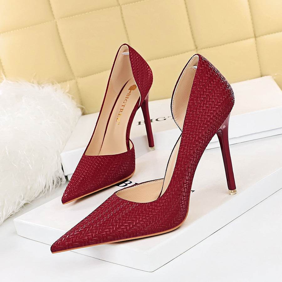 Nightclub Slim Stiletto Super High Heel Pumps - Mubimart