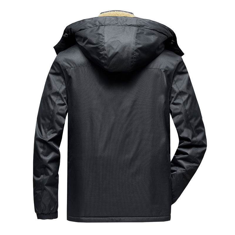 Mens Cotton-padded Trendy Outdoor Jacket - Mubimart